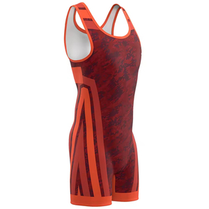 Maillot de lutte personnalisé doré, séchage rapide, respirant, léger, 100 % polyester, impression par décharge, logo avant, durable - Product Image 1