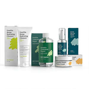 Flacon pompe en plastique transparent de 60 ml et 250 ml pour lotion - Pot de crème de 100 g, tube de nettoyant, impression sérigraphique de luxe, soins personnels personnalisés - Product Image 1