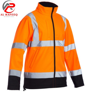 Chaqueta Softshell de Seguridad Reflectante de Alta Visibilidad, Personalizable, Impermeable y Resistente al Viento, con Opción de Logotipo y Cremallera, de la Mejor Calidad - Product Image 3