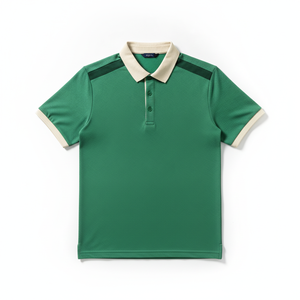 Wholesale High Quality 220gsm 96% Cotton Custom logo Business Polo <b>T</b>-<b>shirt</b> Contrast Tape Stand up <b>Collar</b> Polo <b>Shirts</b> for Men - Product Image 1
