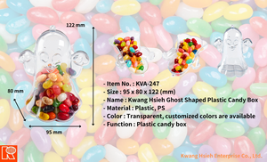 Boîte de rangement pour bonbons Kwang Hsieh Ghost en plastique transparent moulé par injection, qualité alimentaire, écologique, réutilisable, capacité 0-1L - Product Image 6