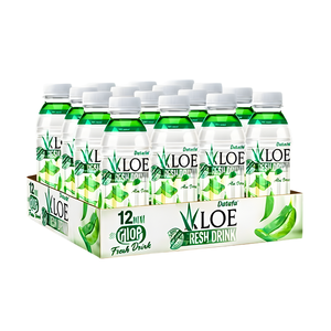 Boisson à la purée de pastèque et d'aloe vera avec pulpe |   Boisson personnalisée sans sucre 100% pure en bouteille PET 350ml OEM/ODM - Product Image 3