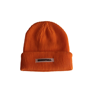 Bonnet tricoté unisexe avec lettre brodée, bord côtelé, chaud pour l'hiver, en acrylique, style urbain pour adultes - Product Image 4