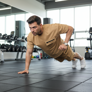 Conjunto Deportivo de Verano Personalizado, 100% Algodón Tejido, Transpirable, Ecológico, Unisex, Informal, Ligero, Cómodo, de Color Sólido - Product Image 5