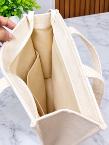Embroidered Cotton Zipper Closure Single Strap Tote <b>Bag</b> Custom Printed Design <b>Reusable</b> <b>Shopping</b> <b>Bag</b> for Women Christmas Occasion - Product Image 3
