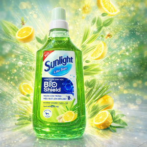 น้ำยาทำความสะอาดพื้นซันไลท์ ไบโอชิลด์ ยูซุ เลมอนแอนด์เลมอนกราส 1 กก. x 12 ขวด - Product Image 2