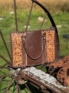 กระเป๋าโท้ทหนังแท้ลายดอกไม้แกะสลักด้วยมือ ปี 2026 สไตล์โบฮีเมียน วินเทจ น้ำหนักเบา สวยหรู เหมาะสำหรับพกพา - Product Image 5