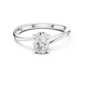 Coamos Jewels Anillo pesado de oro de 14 quilates con moissanita para regalos de aniversario de boda - Product Image 2