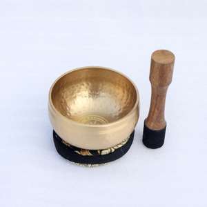 Bol chantant en métal pour la guérison du corps, bol chantant pour la méditation, fabriqué en Inde, bol chantant de style tibétain - Product Image 3