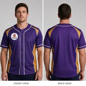 Maillot de baseball en polyester respirant, anti-humidité, personnalisable – Vêtement de performance pour le baseball - Product Image 5