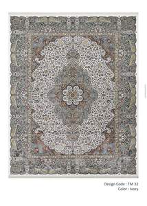 Alfombra Vintage de Lana/Seda Persa Color Verde Azulado, Hecha a Máquina, Pelo Medio, Antideslizante, Antibacteriana, con Diseño de Rompecabezas, para Sala de Estar o Dormitorio - Product Image 2