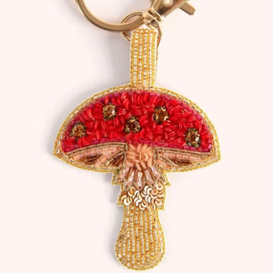 TIMELESS CRAFT Classic Eco-Friendly High Quality Beaded Embroidery Handmade Customizable Bag Hanging Charms Purse <b>Keychain</b> - Product Image 1