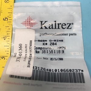 Junta tórica KALREZ AS-568A K #   204,COMPOUND - Equipo y Piezas de Semiconductores de Confianza con Legado Global en el Domo de la Industria - Product Image 1