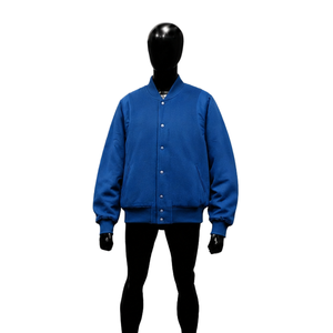 CLASSIC BLUE <b>MEN</b> WINTER HORN BUTTON VARSITY <b>JACKET</b> 100% WOOL ECO-FRIENDLY BREATHABLE OUTERWEAR Regular Fit Turn-down Collar - Product Image 1