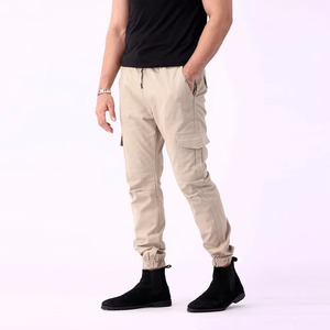 Pantalon Cargo Décontracté Homme Pakistan, Nouveau Modèle, Couleur Unie, Logo Personnalisé Imprimé, Haute Élasticité, Blanc, avec Poches Cargo – Vente en Gros - Product Image 1
