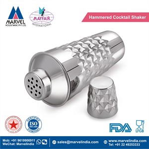 เชคเกอร์ค็อกเทลสแตนเลสคลาสสิก 500 มล. อุปกรณ์บาร์ ดีไซน์ทนทาน พร้อมค้อน - Product Image 2