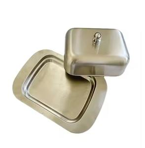 Boîte à beurre en acier inoxydable avec couvercle, pour la présentation des aliments, boîte de rangement pour la table à manger - Product Image 4