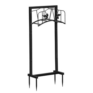 Porta Tubo da Giardino Smontabile 40x20x100 cm, Robusto Organizzatore per Tubi dell'Acqua da Esterno, Supporto per Tubi e Avvolgitubo da Giardino - Product Image 2