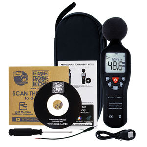 Sonometre numérique de haute qualité avec interface PC, enregistrement de 32 000 données, pondération A/C, alarme de batterie, pour la maison, le bureau et l'école - Product Image 1