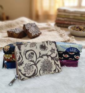 Sac à cordon en tissu de coton solide, petit, portable, antivol, de la marque Elite Craft Studio, pour le rangement quotidien, idéal pour les cosmétiques et les portefeuilles. - Product Image 2