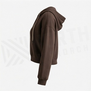 Sudaderas con Capucha para Mujer, Estampadas de Otoño, Antiencogimiento, Mangas Cortas con Hombros Caídos, Cuello en V, Logotipo Personalizado, Ropa con Color Personalizado - Product Image 3