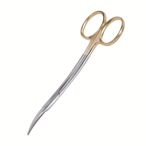 Ciseaux chirurgicaux angulaires Dean à lame courbée, instrument de dissection, équipement médical chirurgical professionnel pour hôpital, approuvé ISO - Product Image 1