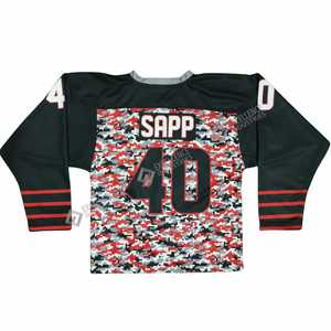 Design Your Own Logo Ice Hockey Jersey High Quality Ice Hockey Jersey 100% Polyester Breathable Custom Made jersey - Product Image 3