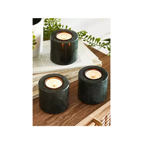 Porte-bougie en marbre, pierre naturelle, écologique, porte-bougie à la cire de bougie en marbre - Product Image 4