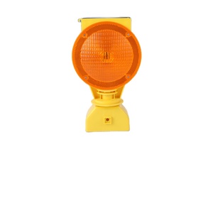 Prix d'usine – Feu de signalisation LED jaune solaire pour barricade, clignotant ambre pour cône de signalisation routière, en plastique, lumière d'avertissement de sécurité routière - Product Image 1
