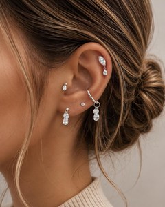 DEF Color VS VVS Clarity IGI Certified Marquise & Pear Lab Diamond 10K 14K 18K Solid <b>Gold</b> Elegant Vintage Style Drop <b>Earrings</b> - Product Image 3