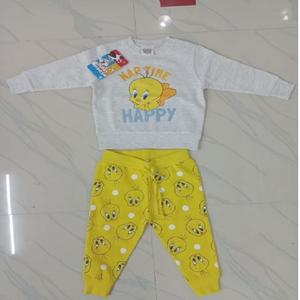 ¡Nueva llegada de alta calidad de los niños de manga larga Camiseta Set Venta de ropa usada al por mayor de fabricante indio! - Product Image 2