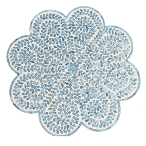 Hand Polished MOP Shell Placemat Luxury Table Accessory for Interior Styling and High Fashion Home Decor - Product Image 1