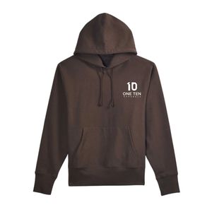เสื้อฮู้ดสีน้ำตาลช็อกโกแลตทรงหลวม สวมใส่สบาย เสื้อฮู้ดผ้าฟลีซสำหรับผู้ชาย สไตล์ลำลอง อุ่น นุ่ม แขนยาว เสื้อสตรีทแวร์สั่งทำพิเศษ - Product Image 3