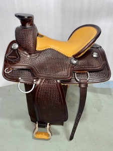 Selle occidentale pour cheval nouveau Design selle occidentale en cuir Design personnalisé et couleur selle à cordes pour l'équitation - Product Image 6