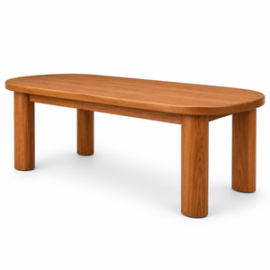 Table à manger rectangulaire moderne en teck, design scandinave, imperméable, pieds en bois massif, 8 places, écologique, pour hôtel - Product Image 2