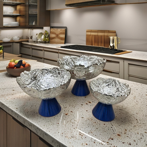 Frutero de Aluminio Pulido Ligero Hecho a Mano de Primera Calidad para Decoración de Mesa de Comedor, Base de Color Hermoso Personalizada - Product Image 5