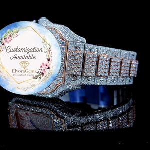 Stainless Steel Smart <b>Watch</b> Round <b>Diamond</b> Encrusted Band Customization Available Women Fashion <b>Watch</b> - Product Image 3