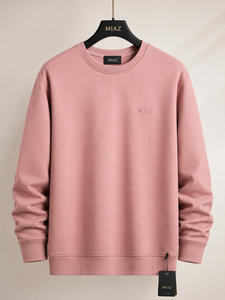 เสื้อสเวตเชิ้ต MIAZ ทรงปกติ คอกลม สีพื้น ดีไซน์เรียบง่าย แบบยูนิเซ็กซ์ ผ้าถัก ใส่ได้ทุกฤดู แห้งเร็ว ไม่หดตัว - Product Image 4