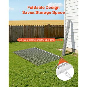 Erpice a Rete in Acciaio Zincato ad Alta Efficienza 5 x 3 Piedi per Trattori - Accessori Durevoli - Product Image 5
