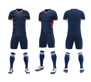 Vente en gros d'uniformes de football personnalisés - Maillots de football avec design gratuit, uniformes de football de haute qualité, 100% coton respirant - Product Image 3