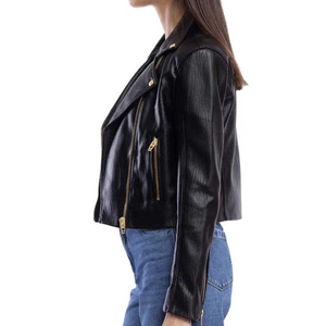 Stylish Women <b>Leather</b> <b>Jacket</b> Street Style Zipper Closure Chest Pockets Outdoor Use Durable Stitching Wholesale <b>Leather</b> <b>Jacket</b> - Product Image 6