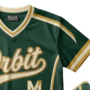 เสื้อเบสบอลสั้นพิมพ์ลายแบบซับลิเมชั่นตามสั่ง ผ้าโพลีเอสเตอร์ระบายอากาศได้ดี แห้งเร็ว ชุดทีม ผลิตจากโรงงานในจีน - Product Image 2