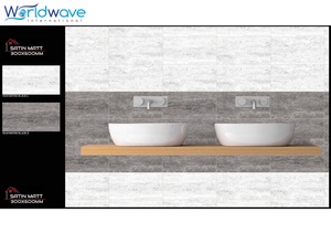 Azulejos de cerámica para pared 30X60 cm Azulejos de pared 300X600mm Acabado Mate Satinado Mate Últimos diseños en India Nueva colección Nuevo producto - Product Image 6