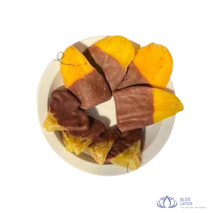 [DISPONIBLE] |   Mangues trempées dans du chocolat, fruits secs sucrés en tranches pour desserts, export Vietnam - Product Image 1