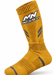Chaussettes de motocross de haute qualité, dernier design, tricotées en spandex, logo personnalisé imprimé sur le dessous, en vente. - Product Image 4