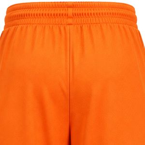 <b>Men</b> Customized Orange Basketball <b>Shorts</b> with White Geometric Side Panels Breathable <b>Mesh</b> Athletic Training Gym Sports <b>Shorts</b> - Product Image 6