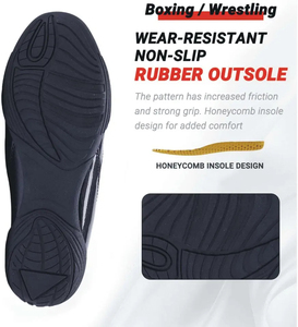 Zapatos de Boxeo de Marca Privada con MOQ Bajo, Equipo de Entrenamiento al por Mayor, Zapatos de Combate, Entrega Rápida, Zapatos de Boxeo al por Mayor para Interiores y Exteriores - Product Image 3