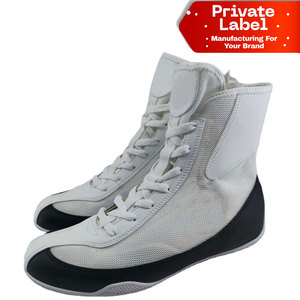 Custom Team <b>Name</b> Boxing Shoes High End Brand OEM <b>Ring</b> Boots White Label Manufacturing Boxing Shoes Plain Mesh Sparring Shoes - Product Image 1