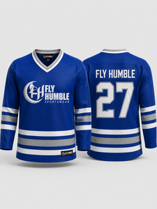 เสื้อฮอกกี้น้ำแข็ง Fly Humble สำหรับผู้ชาย คอวี แขนยาว ระบายอากาศได้ดี ผลิตจากโพลีเอสเตอร์ ชุดกีฬาสำหรับผู้ใหญ่ ทรงปกติ สั่งทำได้รวดเร็ว - Product Image 4