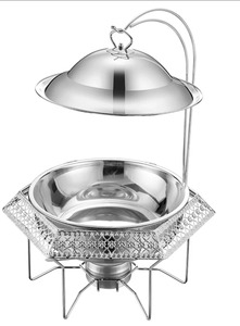 Les supports métalliques pour réchauds à buffet favorisent une réapprovisionnement efficace des aliments lors d'événements très fréquentés, tout en maintenant une résistance structurelle sous des charges alimentaires importantes. - Product Image 4